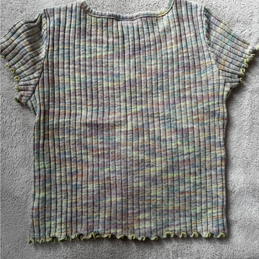 Old Navy Multicolor Ribbed Kids Top - Picture 4 of 5